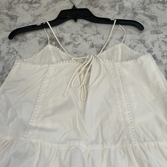 GAP Lace Up Mini Dress Women’s Size M White EUC - Picture 10 of 11